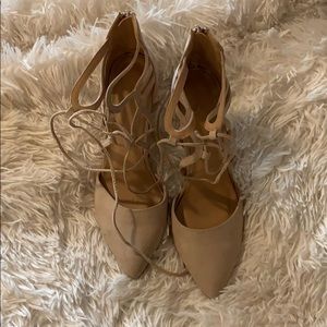 👠 Tan cute heels 👠